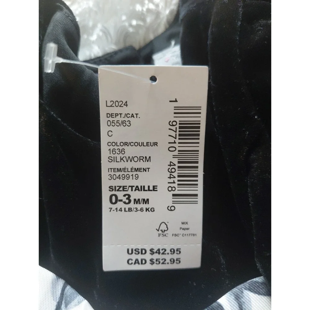 Children's Place Girls Floral Tulle Bow Dress Cap Sleeve 0-3 Mths Org $42 NWT